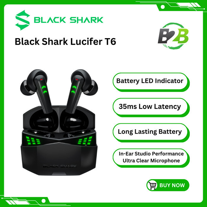 Black Shark Lucifer T6 TWS Gaming Earbuds Ultra Low Latency Earphone