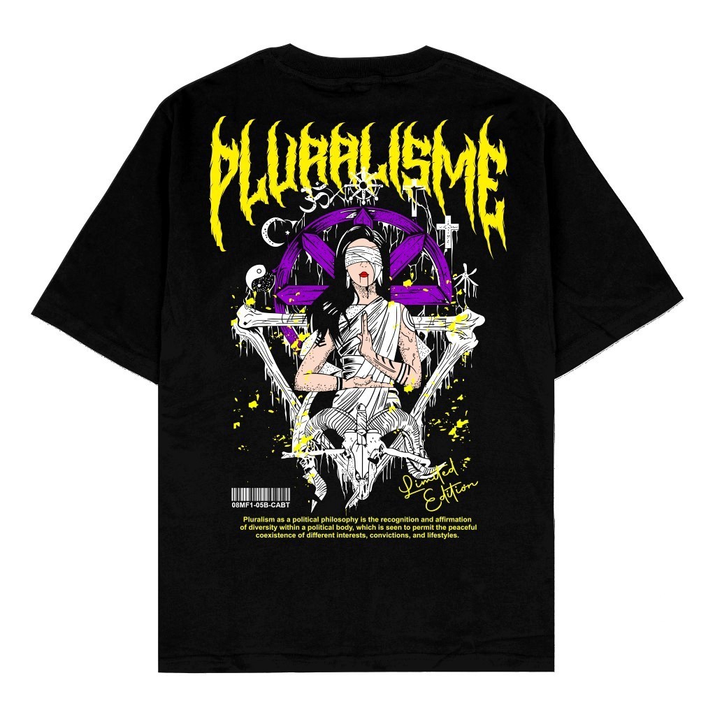 Kaoshan Co - Kaos Baju Distro Pluralisme Baphomet Pluralism Unity Pakaian Unisex Pria Wanita Termura