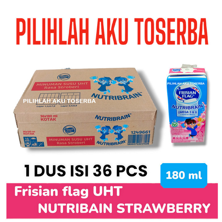 

Susu Frisian Flag NUTRIBRAIN STRAWBERRY 180 ml - ( HARGA 1 DUS )