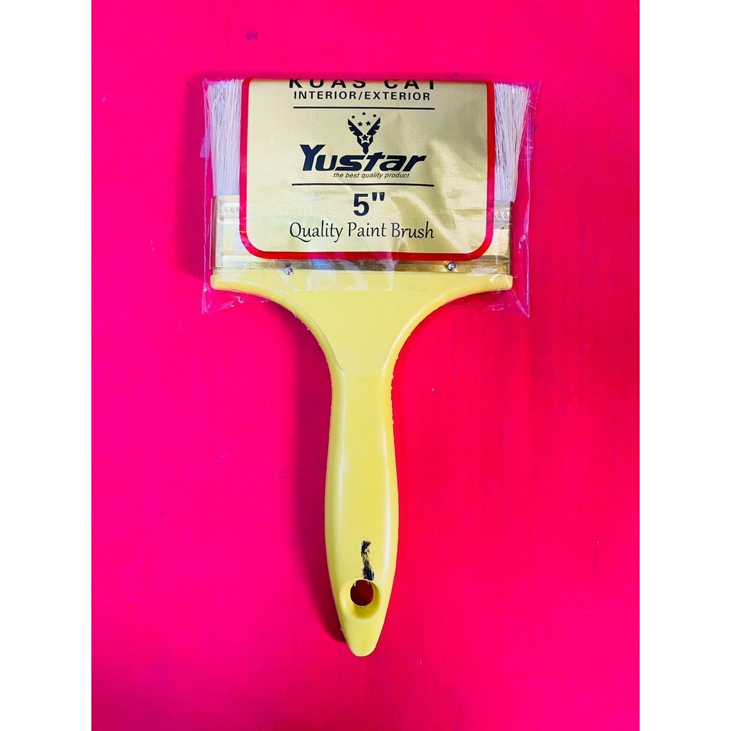 

Kuas Cat SATUAN Gagang PVC Ukuran 5" inch Yustar