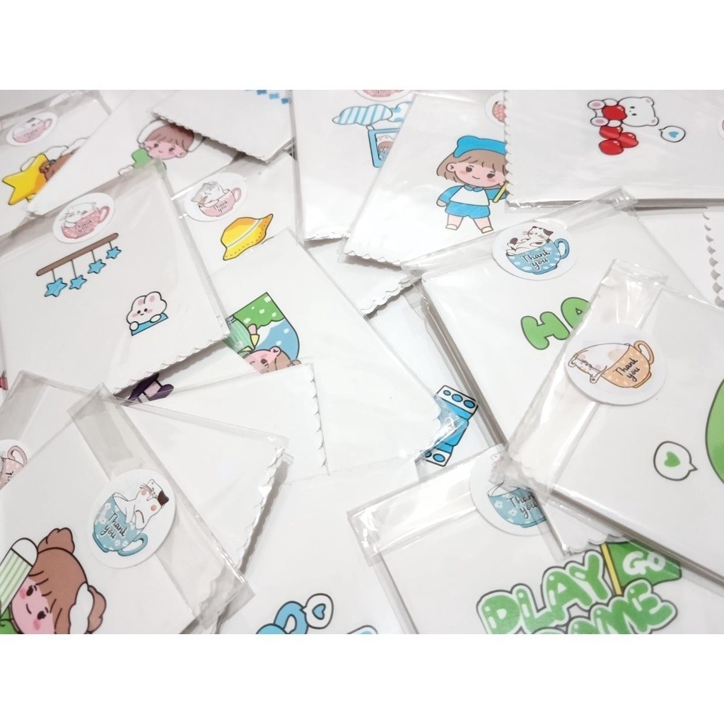 

AMPLOP LEBARAN CUTE SIMPLE /FER/1 set isi 5 pcs amplop kertas tebal lucu