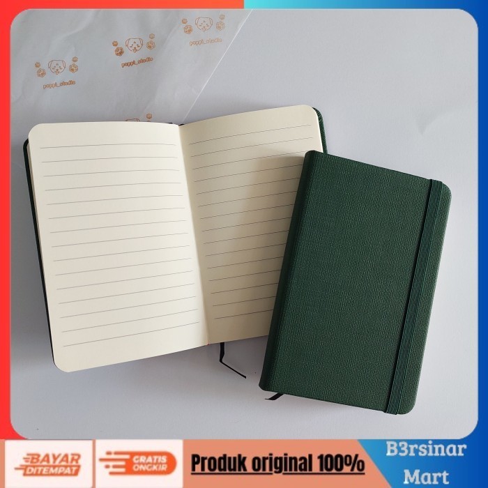 

[KUALITAS TERBAIK] Notebook Buku Tulis A6 HardCover Tebal | Buku Diary | Buku Catatan - Hijau