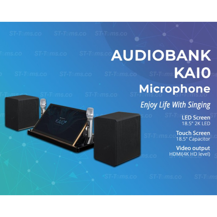 Audiobank KAIO / kaio / KA10 Microphone Wireless Mic Karaoke 6 In 1