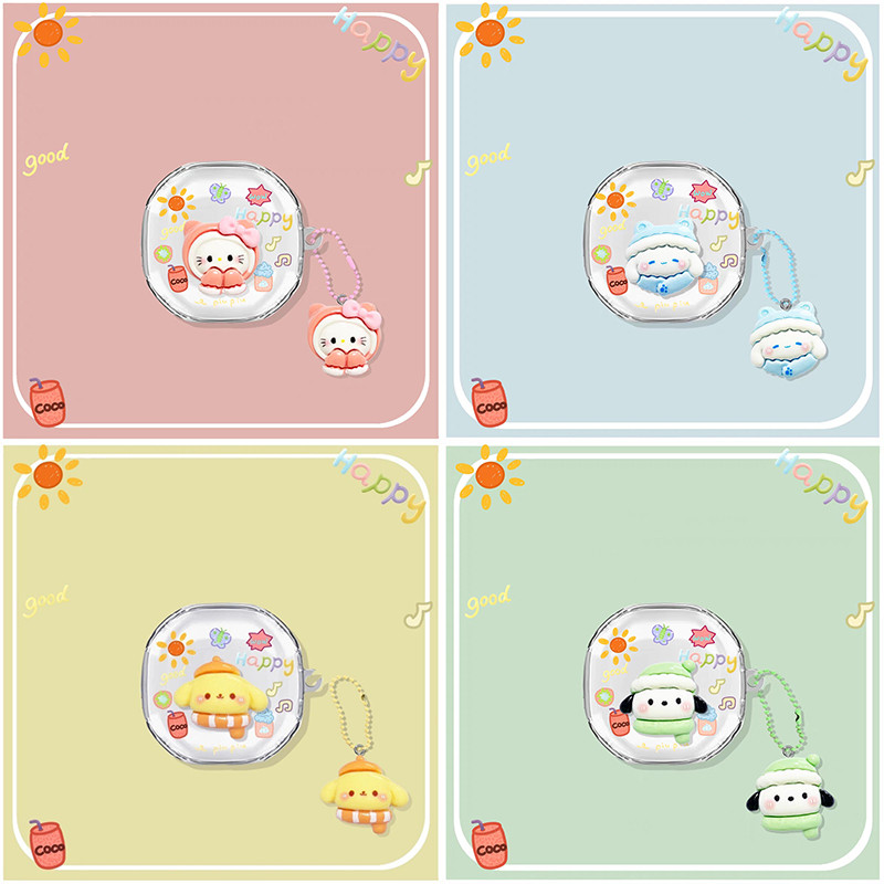 Case Oppo Enco Buds 2 Oppo Enco Buds 2 Cover Silicone Casing Soft Silikon Earphone Cartoon Transpare