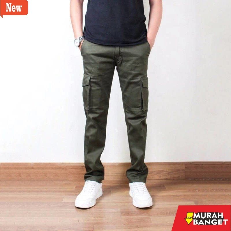 Celana Jogger kekinian Celana panjang pria/ Celana cargo panjang/ Celana panjang cargo