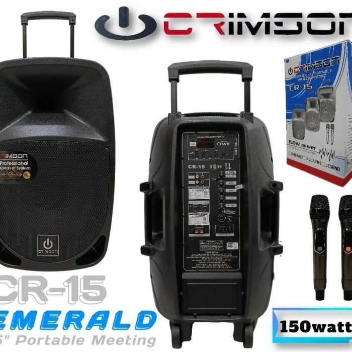 Distributor Speaker Portabel crimson cr 15 original crimson cr15 emerald Harga 1pcs
