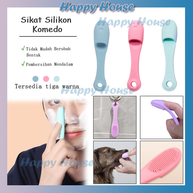 Sikat Silikon Pembersih Komedo Hidung Wajah / Sikat Pembersih Komedo Blackhead / Sikat Komedo T Zone