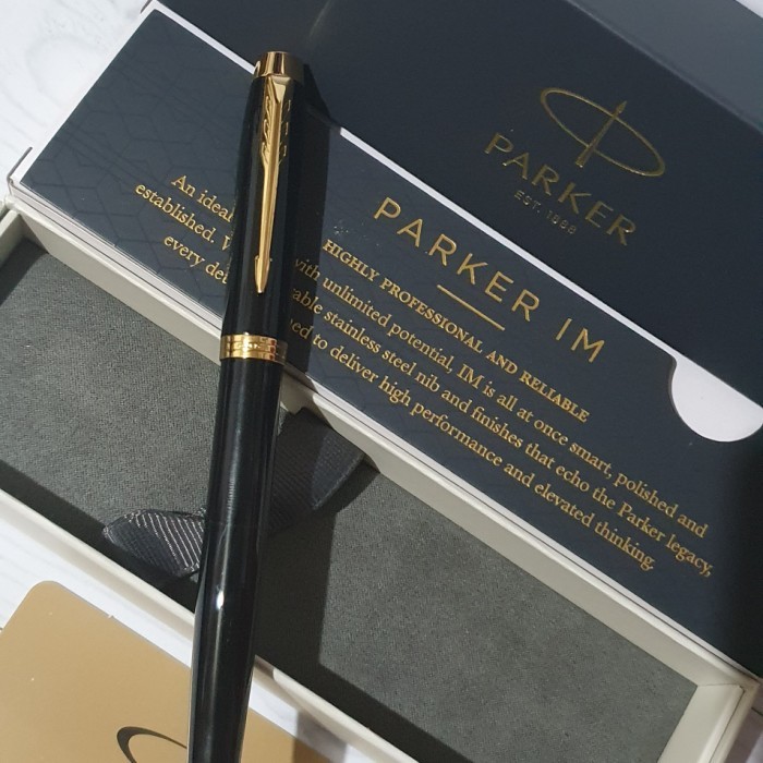 

[Terbaru]ATK Parker IM LQ Black GT Roller Ball (Klip Emas)