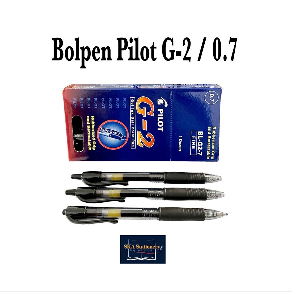 

Bolpen/Ballpoint/Pulpen Gel Pilot G2 G-2 0.7 (Pcs)