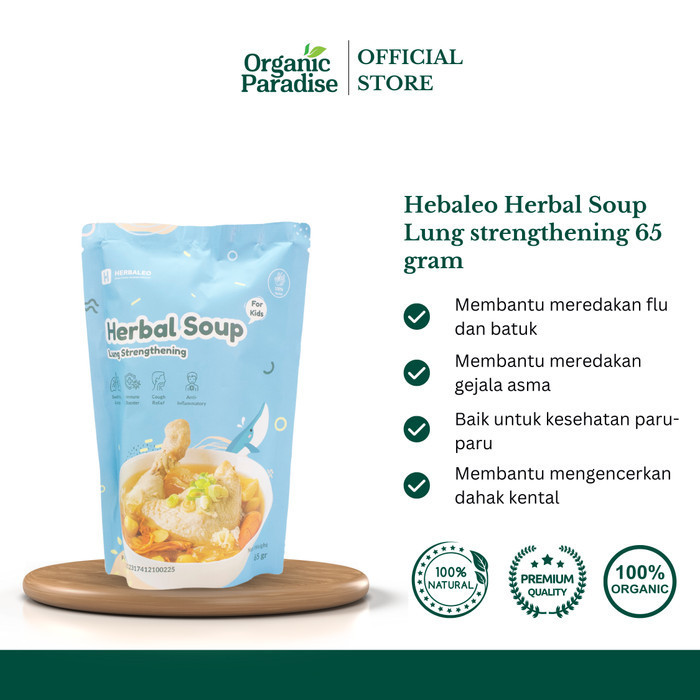 

Hebaleo Sup Paru-Paru Untuk Anak 65 gram / Herbal Soup Lung strengthen