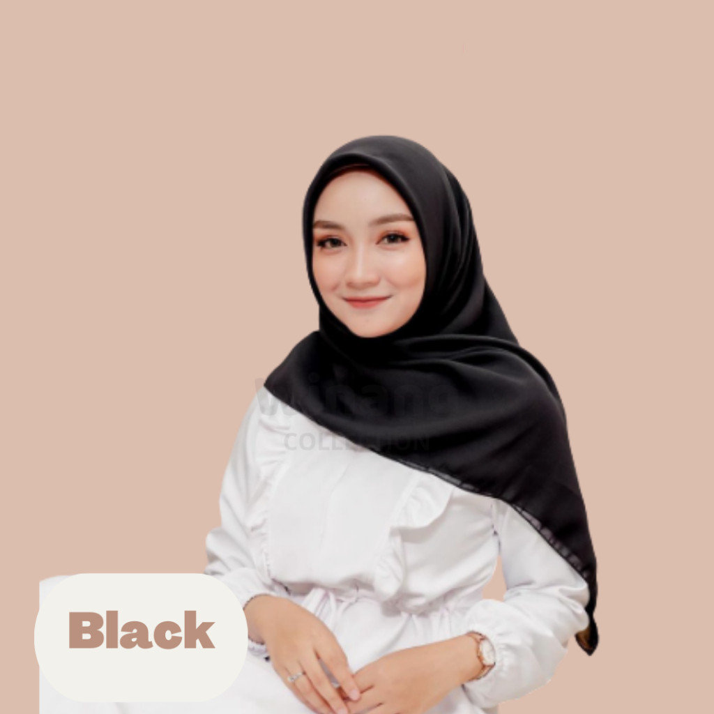 MT ✅ HIJAB Bella Square / Jilbab Kerudung Plain Square Segiempat 4