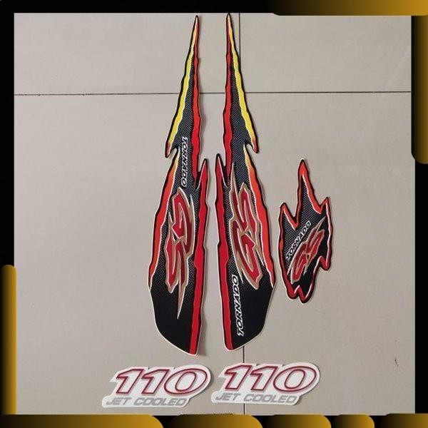 Striping Suzuki gs tornado 110 1997 merah