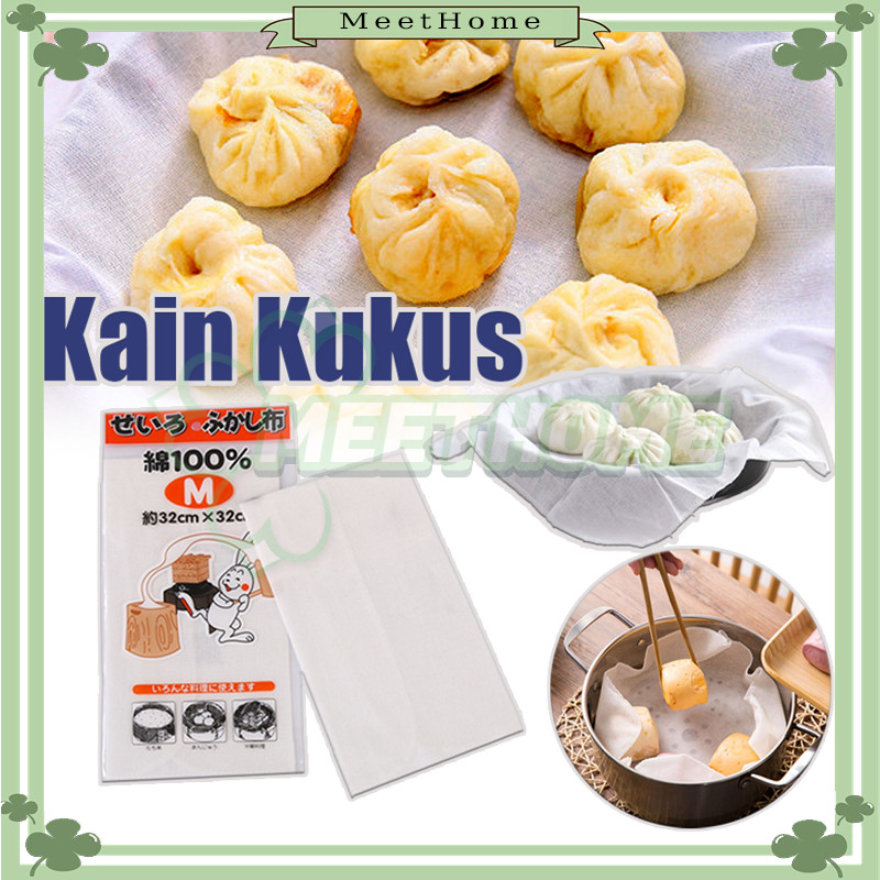 

Kain Kukusan Dimsum Anti Lengket/ Kain Pengukus/Kain Mengukus Mantau Bakpao/Kain Alas Kukus Tatakan