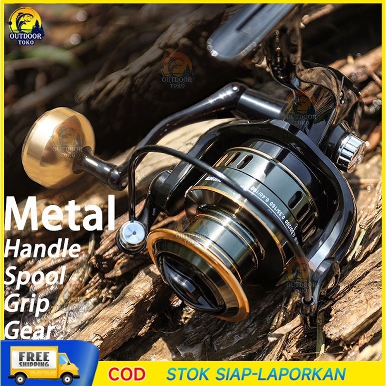 Reel Spinning POWER HANDLE Super Smooth Kualitas Import Dengan Drag maksimal 15kg Reel Spinning Fugu