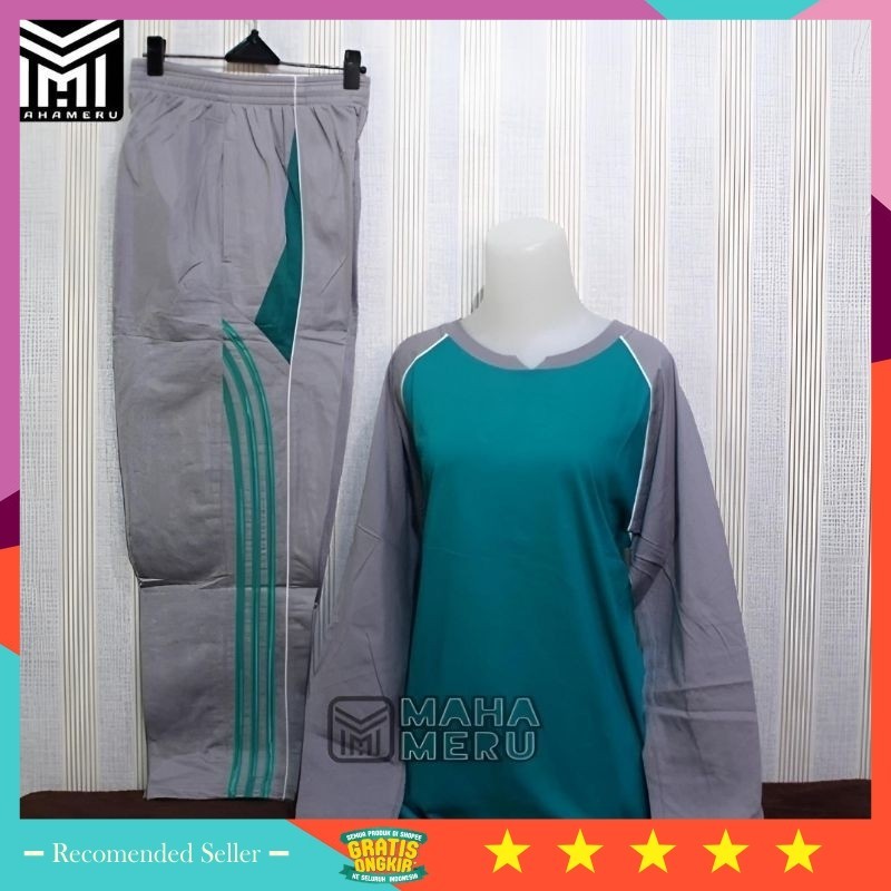 Baju Olahraga Style Kekinian Murah Keren / Baju Olahraga Wanita Muslimah / Setelan Baju Senam Wanita