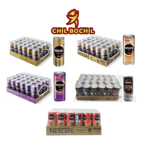 {DUS} NESCAFE KOPI KALENG ICE BLACK 24 X 220ML 1 DUS