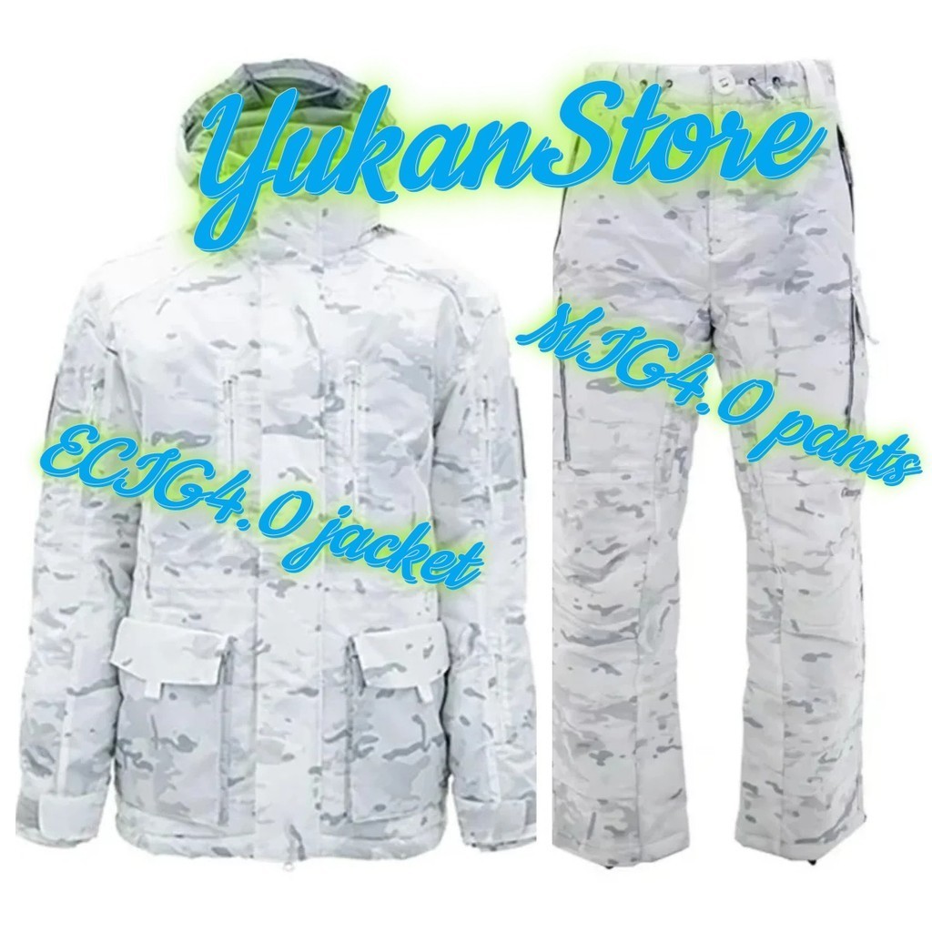 Cold Jacket and Warm Tactical Pants, White Camouflage, Ecig4.0, Winter