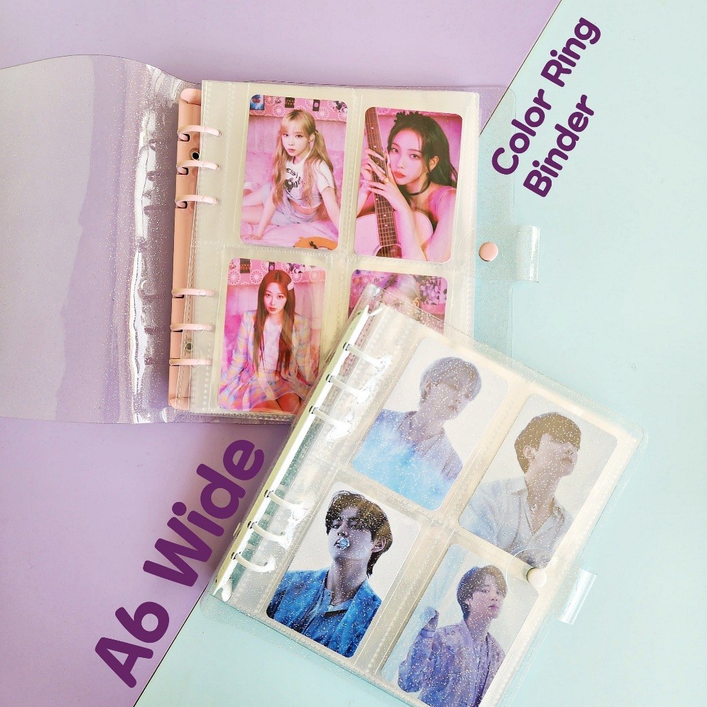 [Gongjin] A6 Wide Color Ring Binder Album Photo PC Photocard Storage
