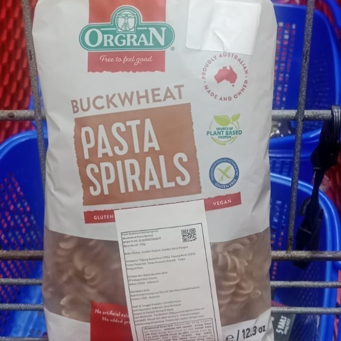 

orgran pasta buckwheat spirals gluten free 350gr