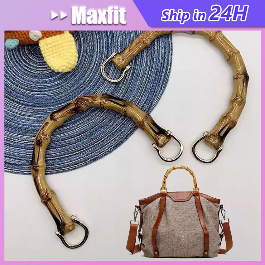Handel Gagang tas Bambu Pegangan Tas / Handle Bag wanita Accessories DIY