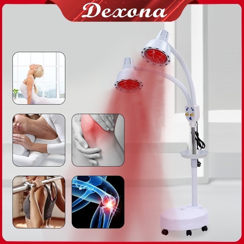 PROMO ️Garansi&Hadiah️Lampu Fisioterapi Inframerah 2Kepala 275W*2 Alat Fisioterapi Lampu Terapi Sina