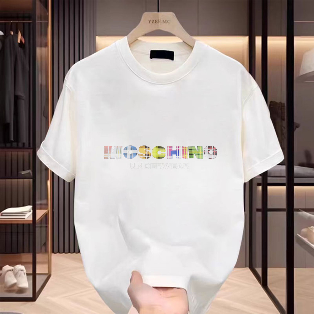INXX Merek trendi T-shirt Oversize “moschino” Kaos Pria Distro Original 100% Premium QQ1205