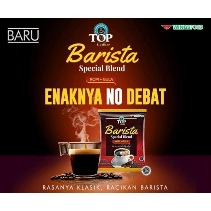 

A569-9 Sachet Top Coffee Barista 25 gr Special Blend Minuman Kopi Hitam Praktis