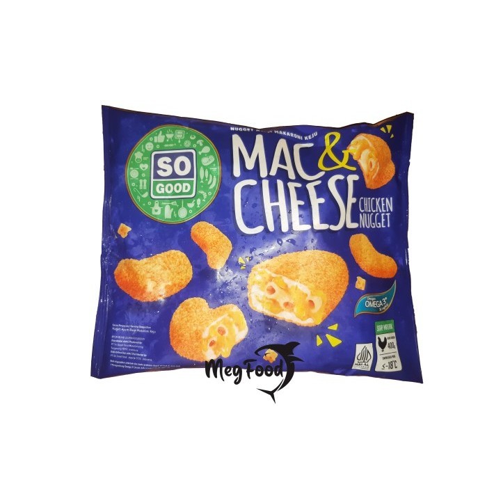 

Mac & Cheese Chicken Nugget So Good 400 Gr Naget Ayam Makaroni Keju