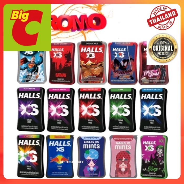 HALLS XS SUGAR FREE CANDY ORIGINAL THAILAND