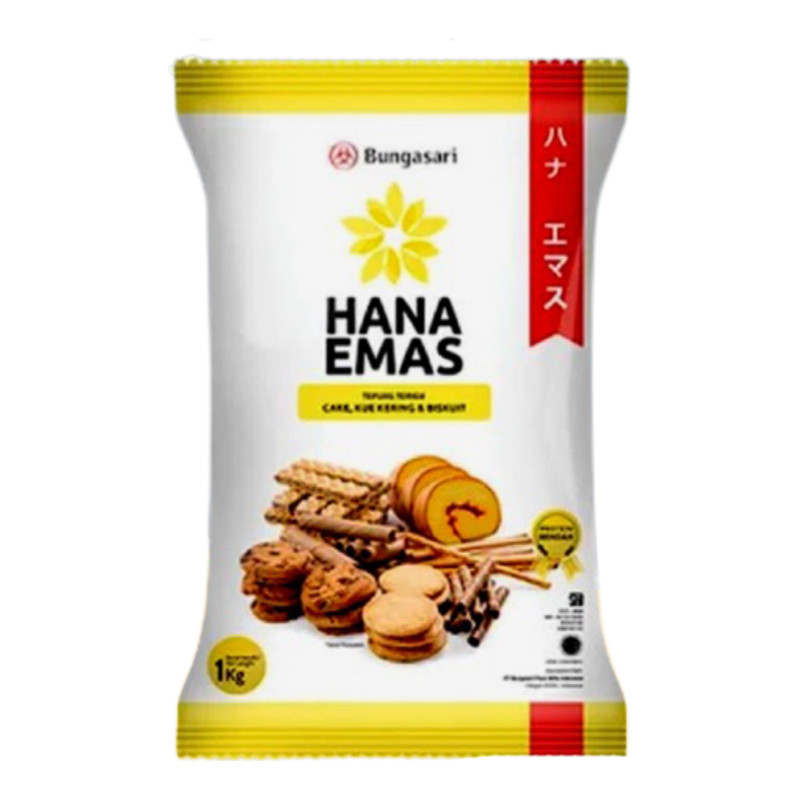 

Tepung Terigu Hana Emas 1kg