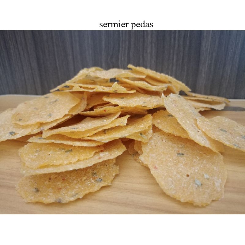 

500gr Kerupuk Singkong Sermier Krupuk Sermier RASA PEDAS Lezat Gurih Renyah