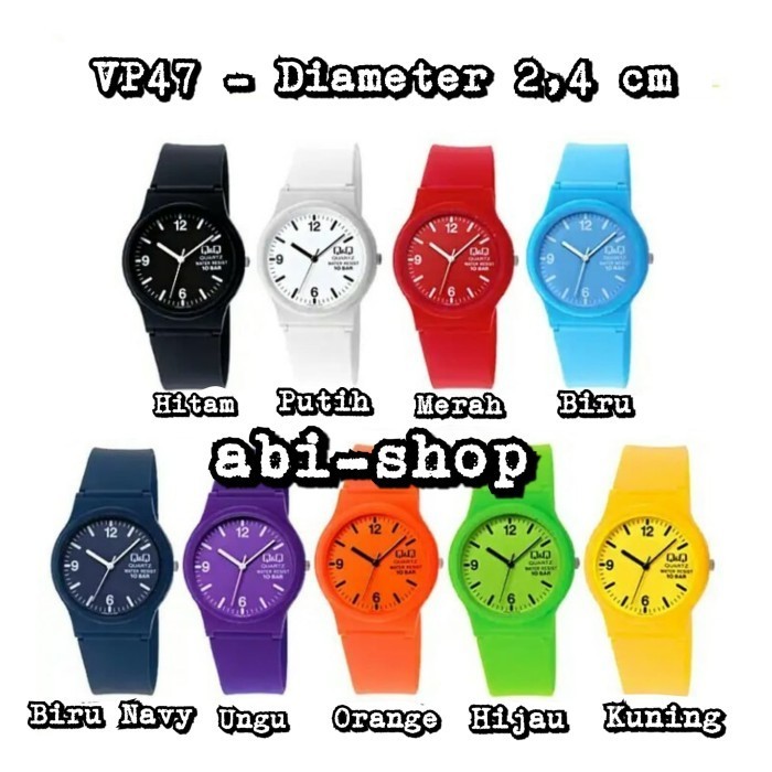 [[Kids Watch]] Jam Tangan Anak QQ Q&Q VP47J Original VP47 Transparan