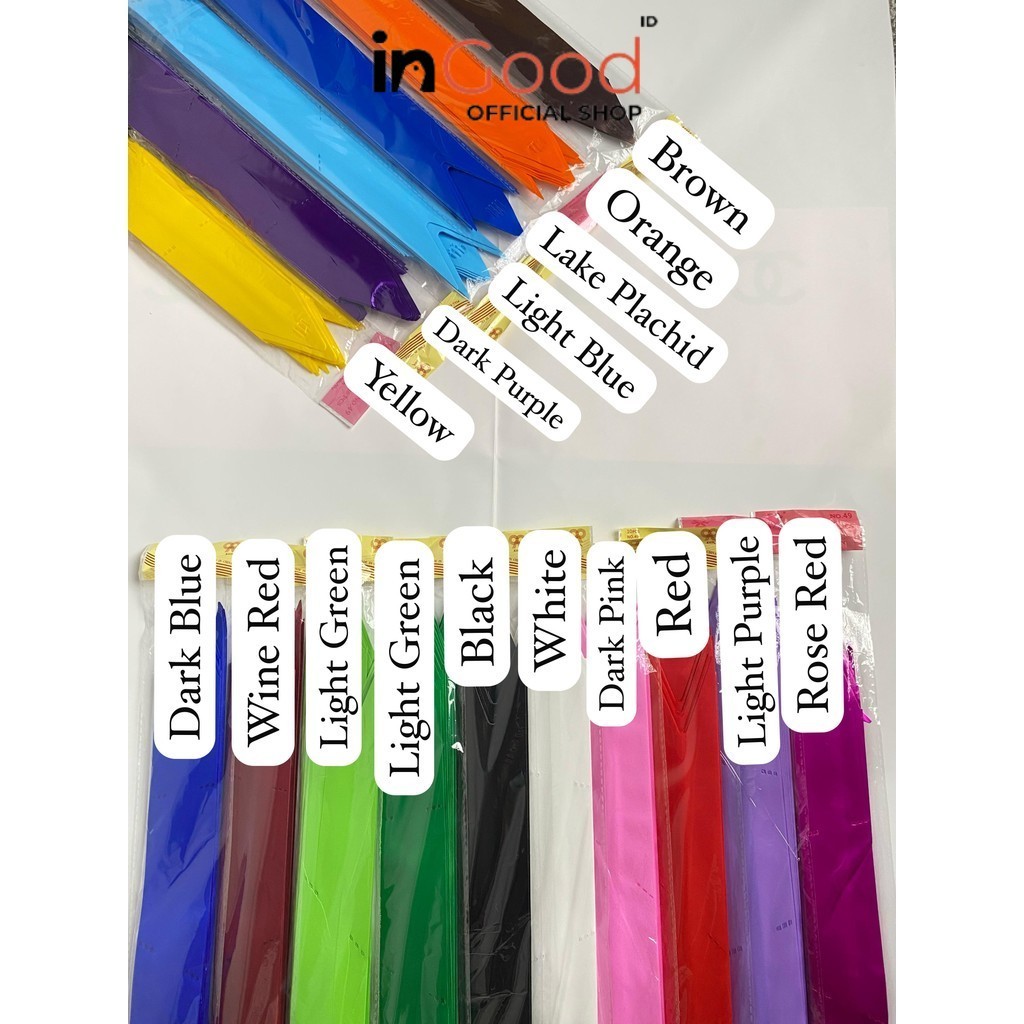 

IN GOOD - (1pack) Pita Tarik Motif / Pita Serut INK isi 10pcs Dekorasi