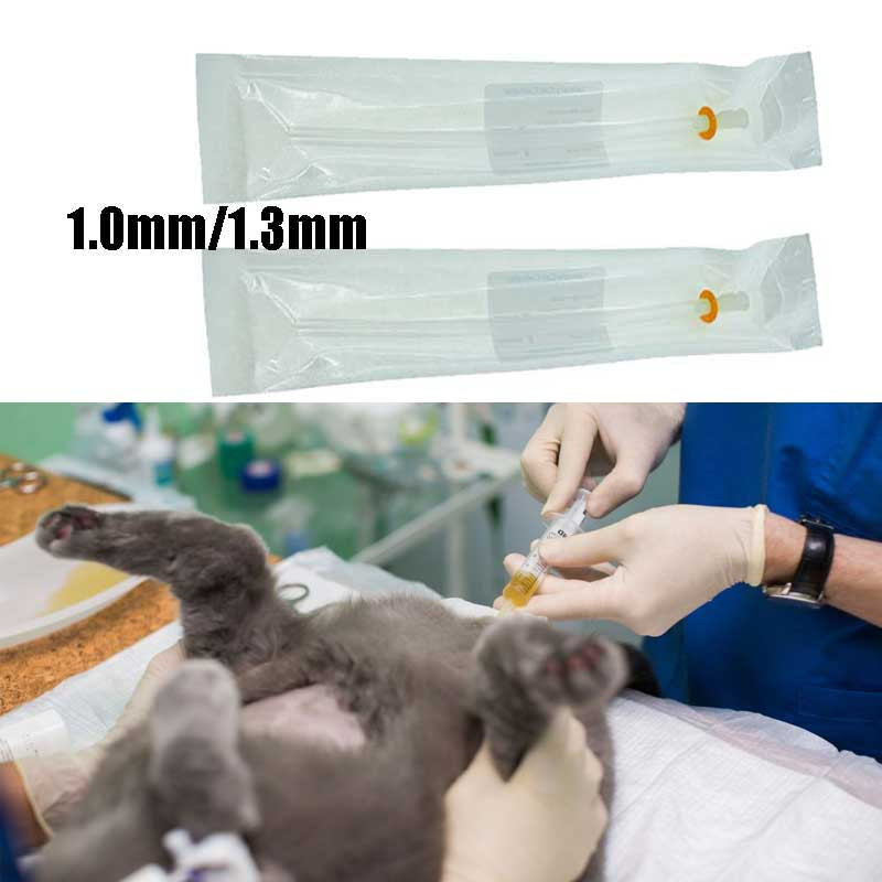 Cat Catheter Kateter Urine Kucing Non Stylet 1.0x130mm/1.3x130mm Catheter Kucing Kencing Batu Ginjal