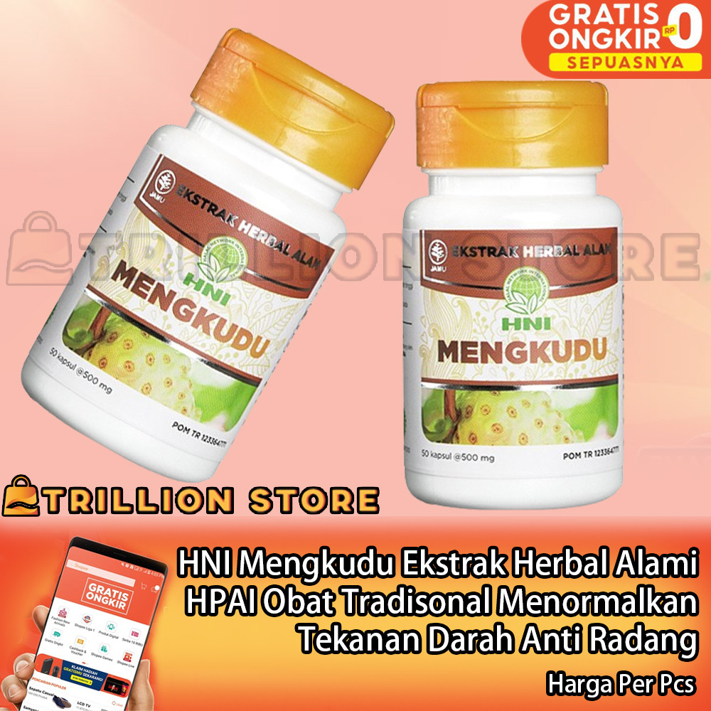 HNI Mengkudu Ekstrak Herbal Alami HPAI Obat Tradisonal Menormalkan Tekanan Darah Anti Radang Elergi 
