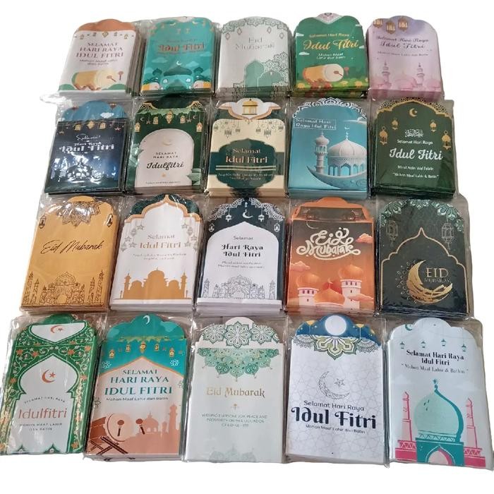 

MUMPUNG PROMO PAKET USAHA MURAH 500pcs (50pck) amplop lebaran medium siap jual TERLARIS