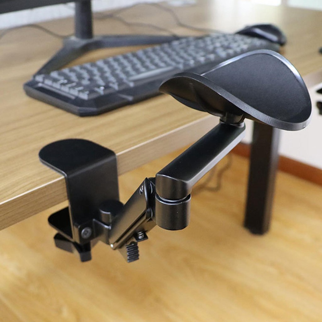 

Arm Rest Support New Metal Ergonomic Armrest Organizer for Desk Clamp Rotatable Wrist Cushion for Gaming Computer Desktop Office