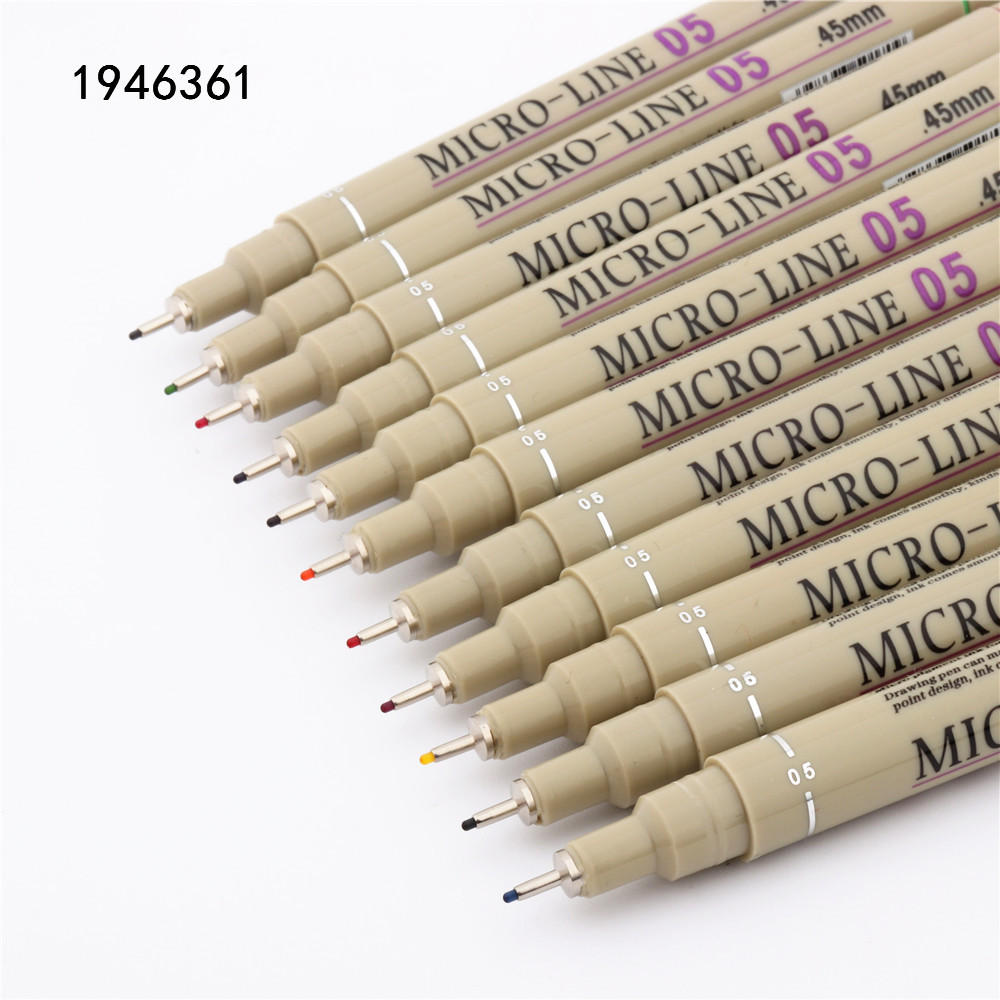 

High quality 05 Colors ink pen Student school Office drawing Micro line fine pens Sketch Manga Art Markers pen