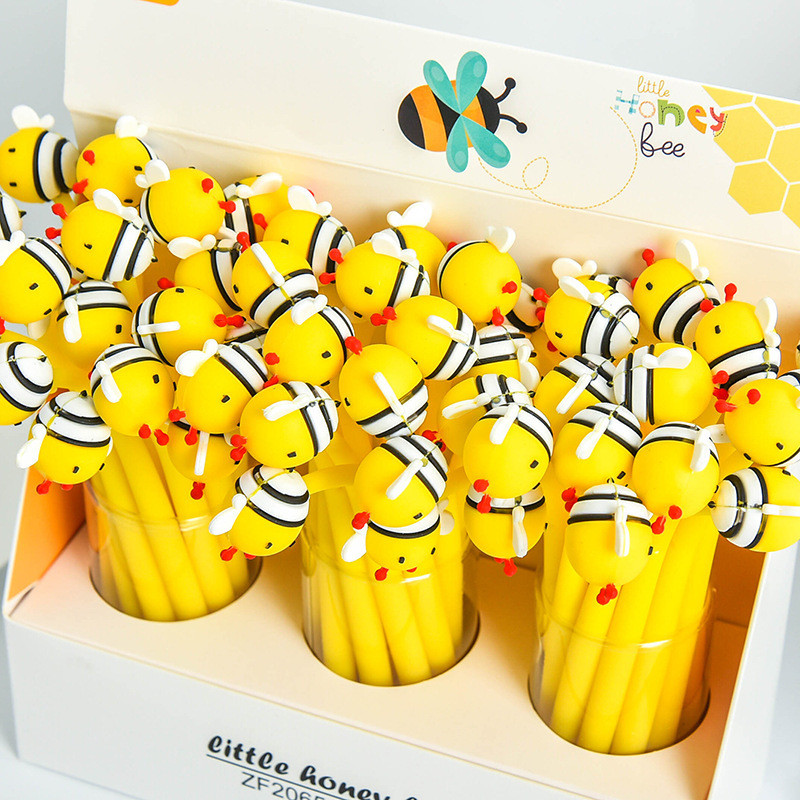 

1 Piece Lytwtw's Cute Creative Bees Pen Office School Supplies Sweet Stationery Pretty Lovely Soft Gel Pen