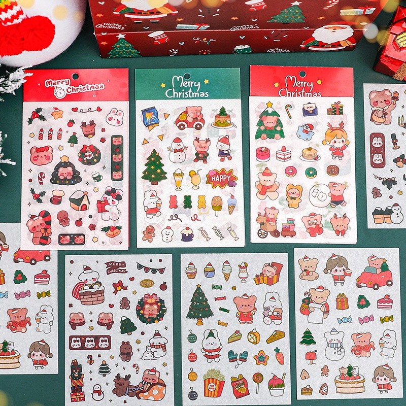 

4 Lembar Desain Kartun Merry Lucu Untuk Dekorasi