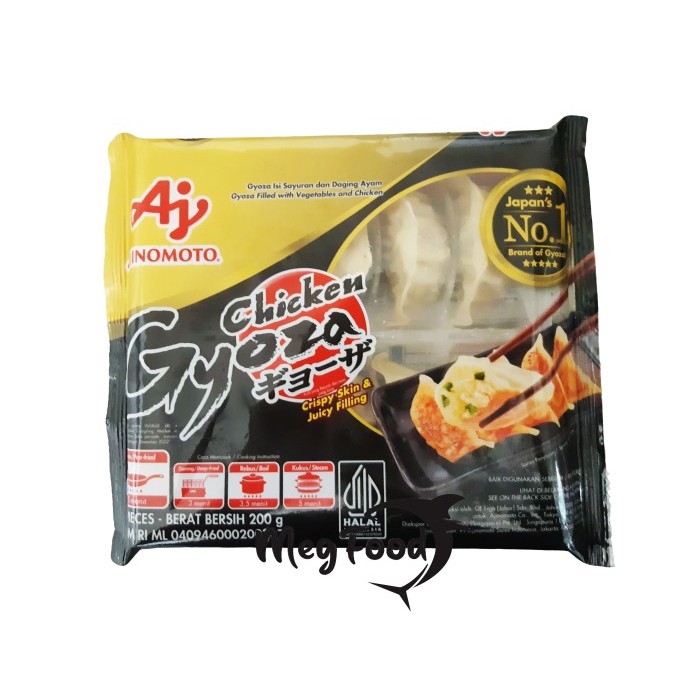 

Ajinomoto Frozen Gyoza Sayur dan Ayam 10 pcs HALAL