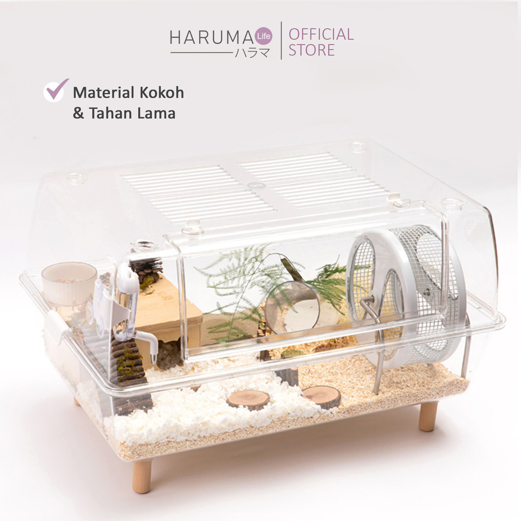 HRM - Set Kandang Hamster / Kandang Hamster Free Aksesoris Hamster / Kandang Hamster Polos / Kandang