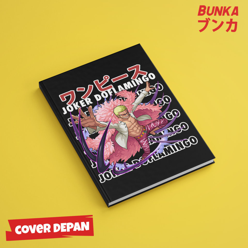 

Note Book Aesthetic Anime One Piece donquixote doflamingo Design Hardcover A5 Buku Tulis Catatan Notes Agenda Planner Jurnal vintage buku catatan story book kado anniversary valentine cowok cewek murah