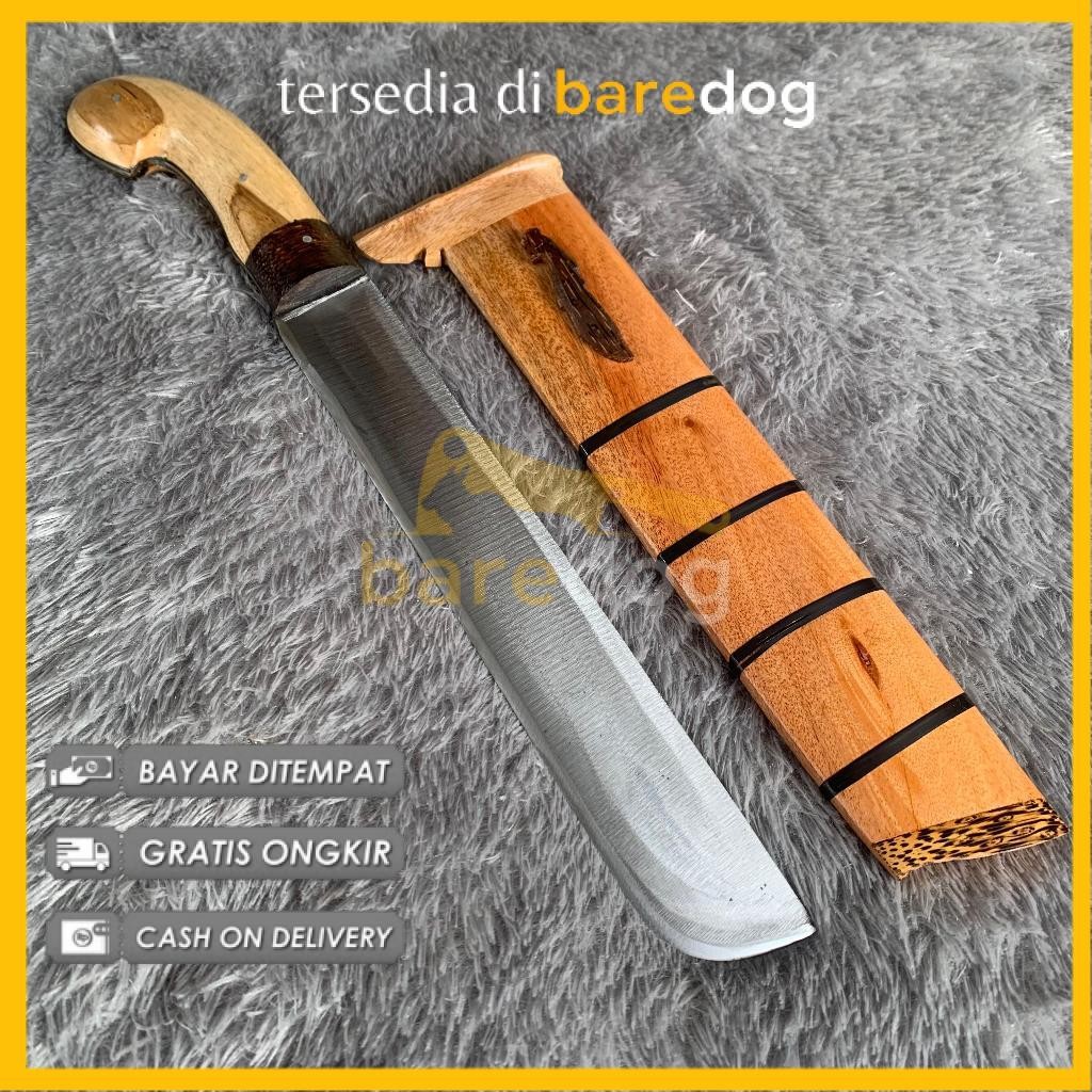 BAREDOG Pisau Sembelih Sapi Kambing Bahan Baja Per Asli Panjang Total 39cm