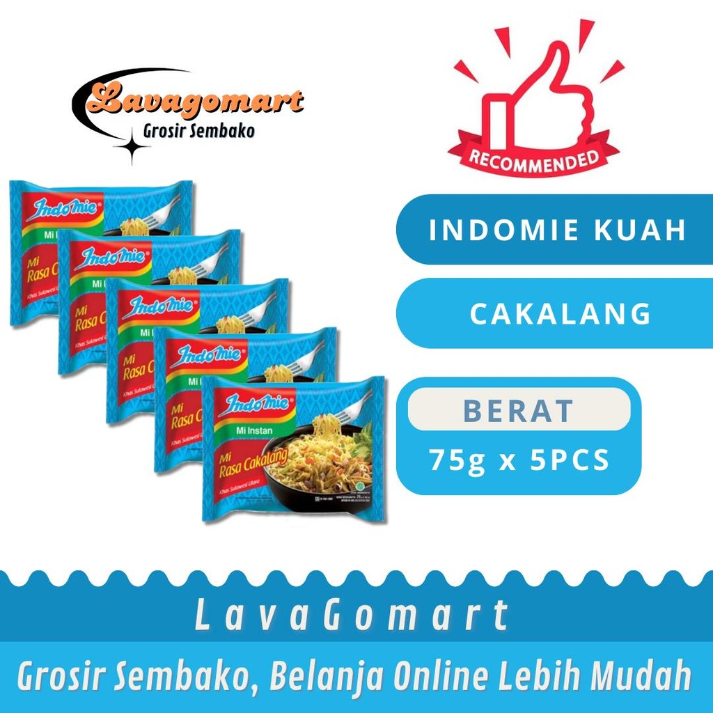 

INDOMIE MIE INSTANT KHAS SULUT CAKALANG PCK 75g - 5 PCS - LAVAGOMART - BANDUNG
