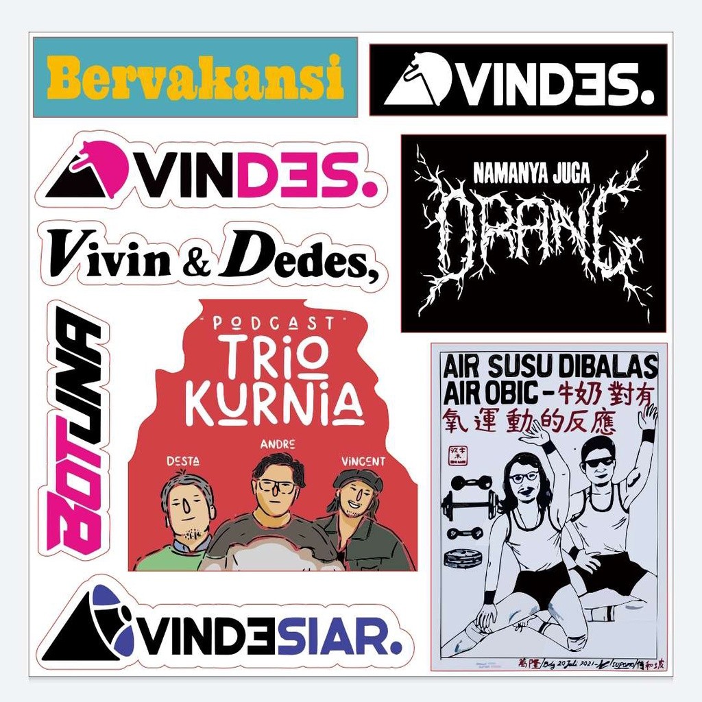 

Stiker Pack Vindes V2 Sticker Bervakansi Botuna Trio Kurnia - Stiker Vinyl High Quality