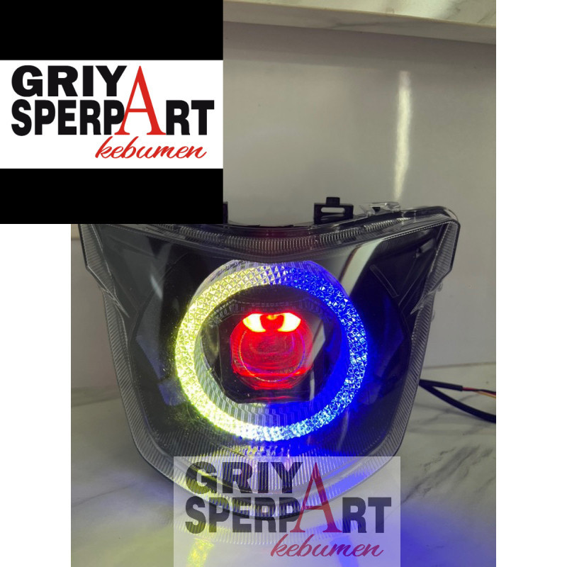 Lampu depan jupiter mx king custome biled billed Matrix Ring bulat