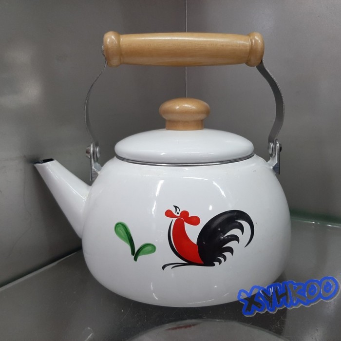 Cerek Ceret Enamel Teko Enamel Ayam Jago seri 2