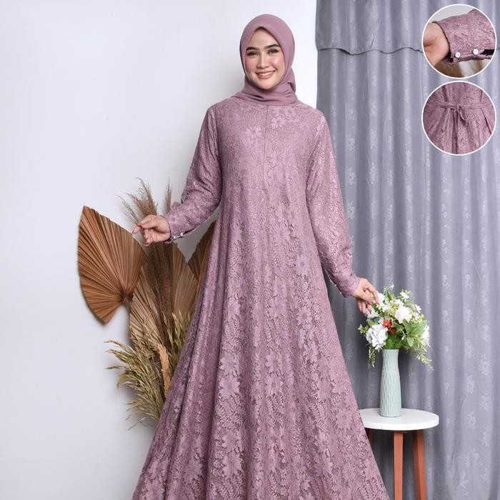 New Arrival Azuma Brokat Busui Free Masker Gamis Jumbo Premium Burkat Free Masker Terbaru Untuk Kond
