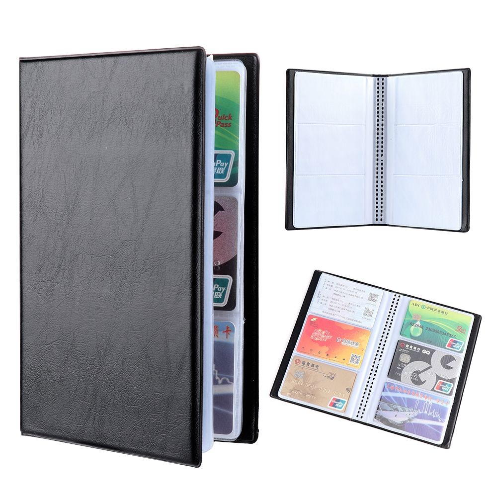 

Leather Cards Collection Album Card Holder Books 40/120/180/240/300 Cards Credit Card ID Card Container Wallet
